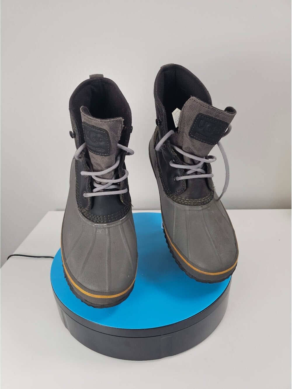 UGG Waterproof Two Tone Gray Lace-Up Boots